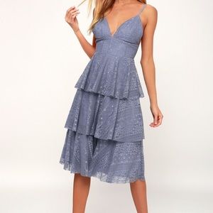 Lulus lace midi dress